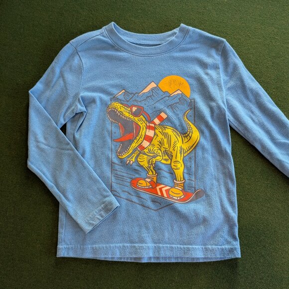 Bundle Boy's Dinosaur Long Sleeve T-shirts 5T 💙 - Picture 6 of 13